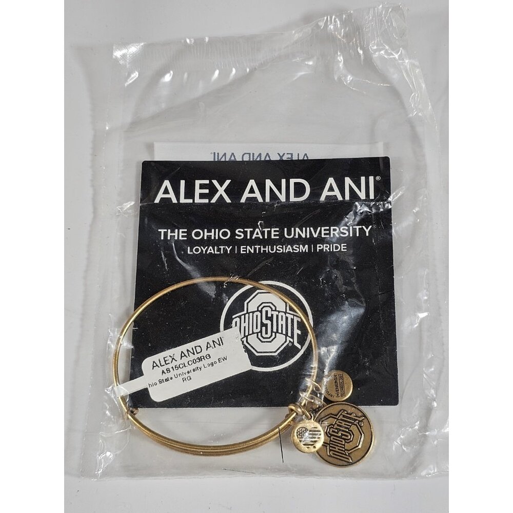 Alex and Ani Ohio state university loyalty Enthusiasm Pride Bracelet College New